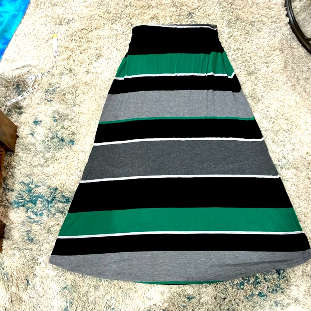 Soft stretchy long skirt